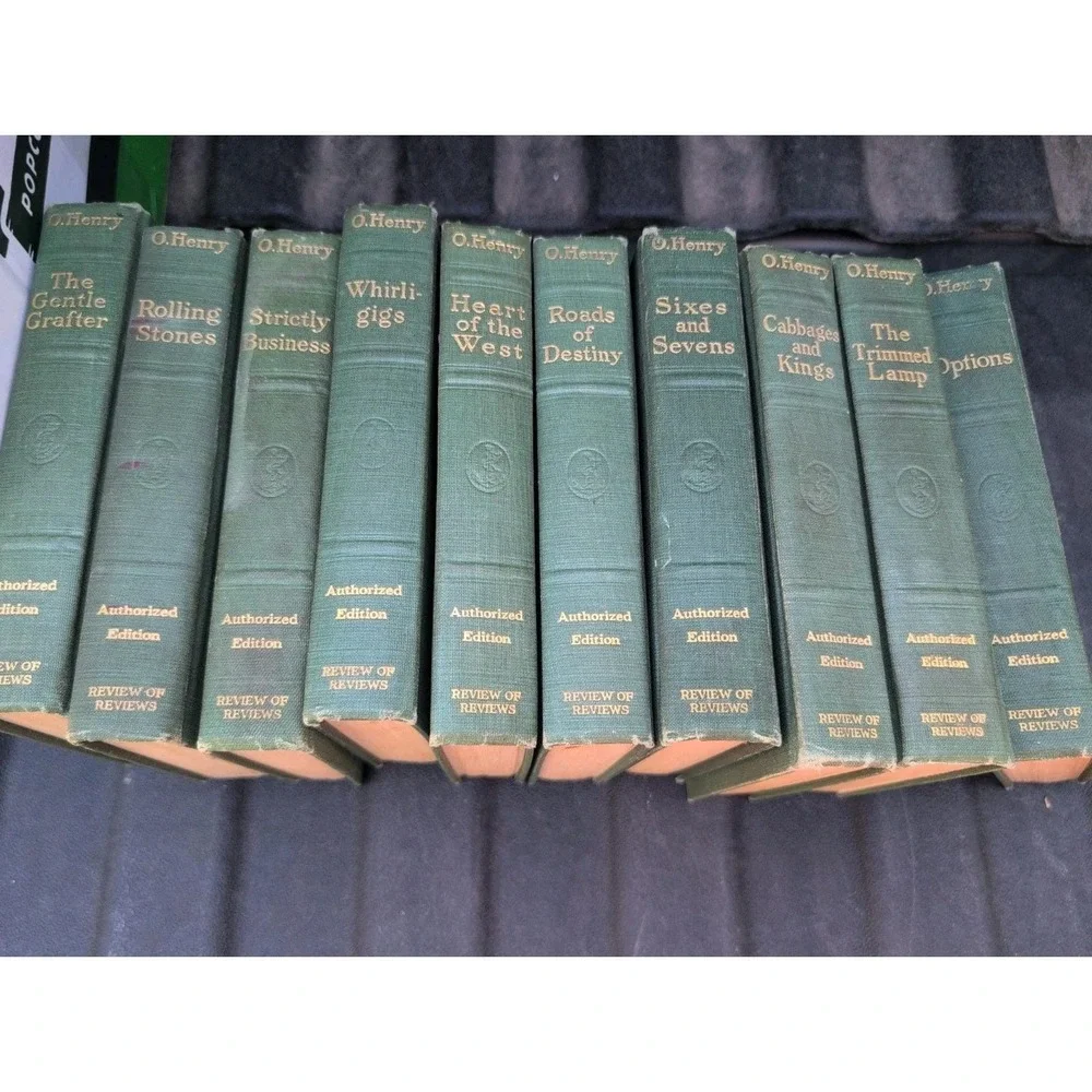 O. Henry Hardcover Book Set Of 10 1914 Authorized Edition Lot Review Of Reviews